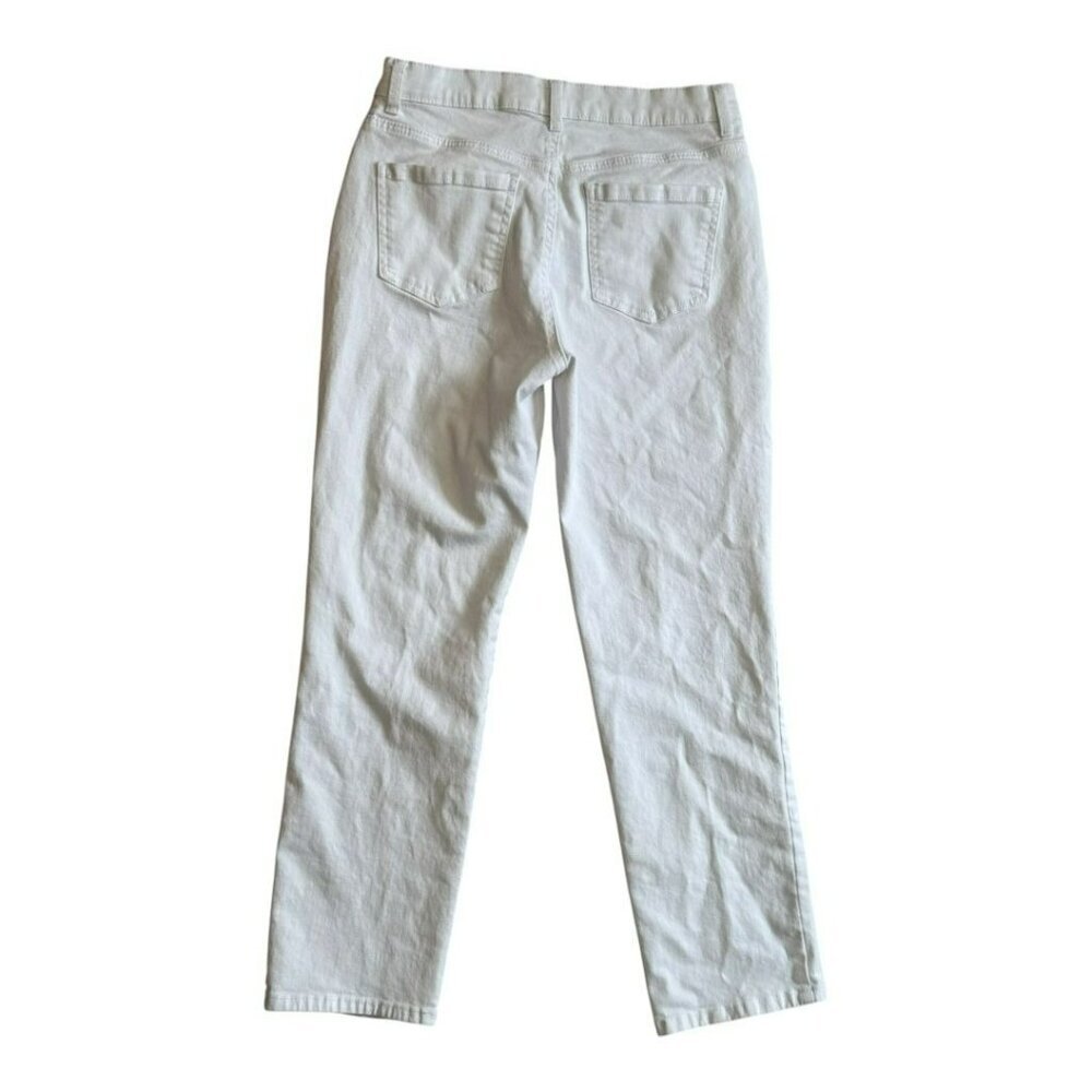 Gloria Vanderbilt Amanda White Denim Five Pocket Jeans Pants Women's SZ 8 - Picture 5 of 6
